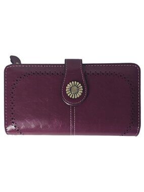 SENDEFN Large Capacity Genuine Leather Women's Wallet RFID Blocking Boho